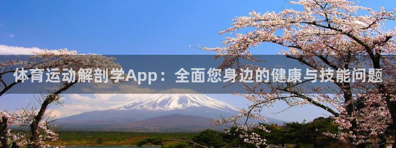 ug环球官网登录入口：体育运动解剖学App：全面您身边的健康与技能问题